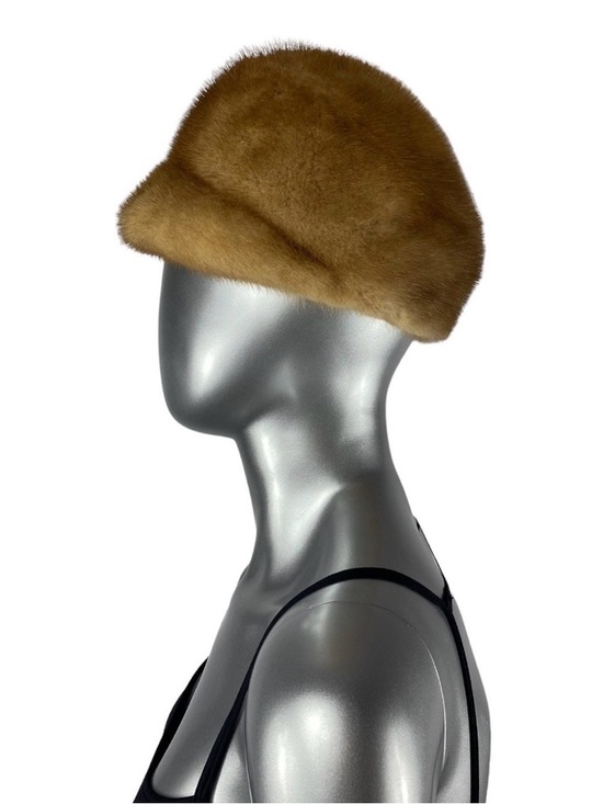 Autumn Haze MINK Hat, Sz 21-1/2”, Certified Vintage Fur main image 4